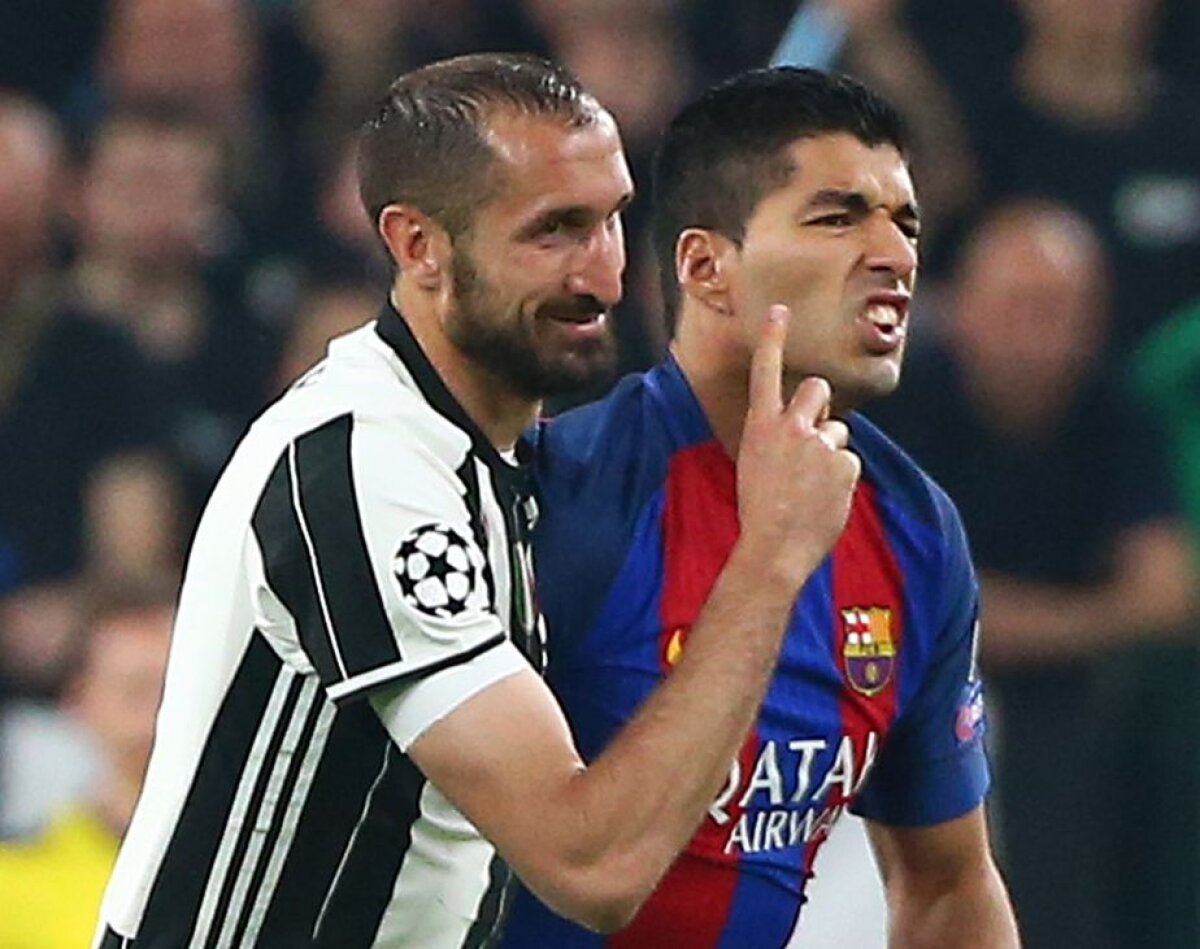 GALERIE FOTO Toate camerele au fost pe ei! Ce s-a întâmplat cu Suarez și Chiellini la finalul meciului dintre Barcelona și Juventus