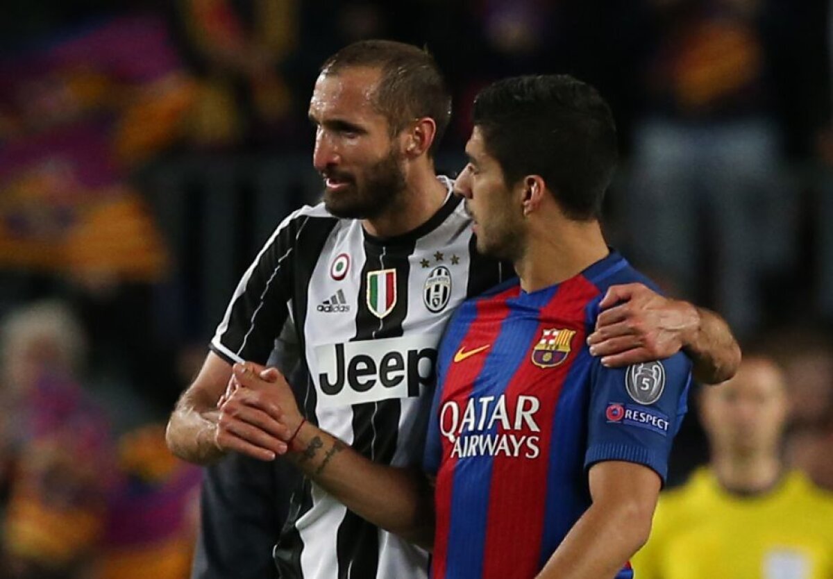 GALERIE FOTO Toate camerele au fost pe ei! Ce s-a întâmplat cu Suarez și Chiellini la finalul meciului dintre Barcelona și Juventus