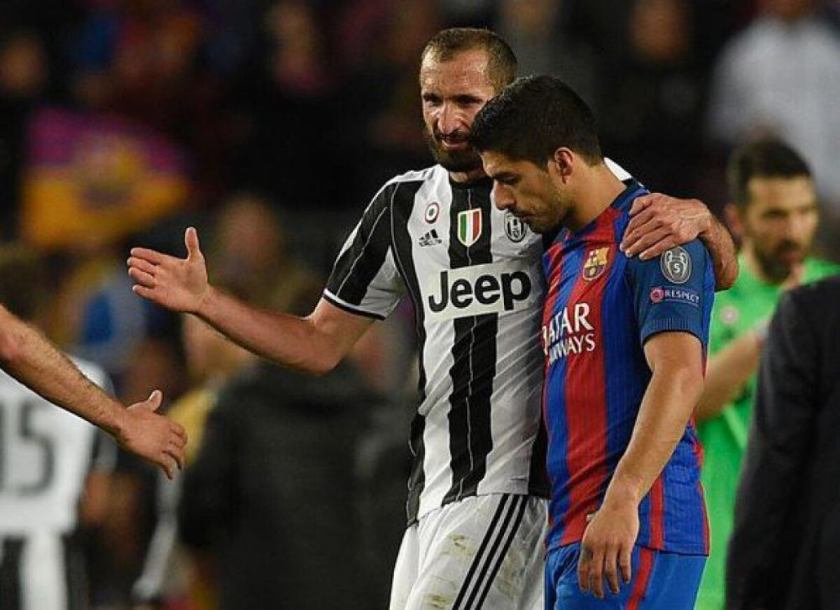 GALERIE FOTO Toate camerele au fost pe ei! Ce s-a întâmplat cu Suarez și Chiellini la finalul meciului dintre Barcelona și Juventus