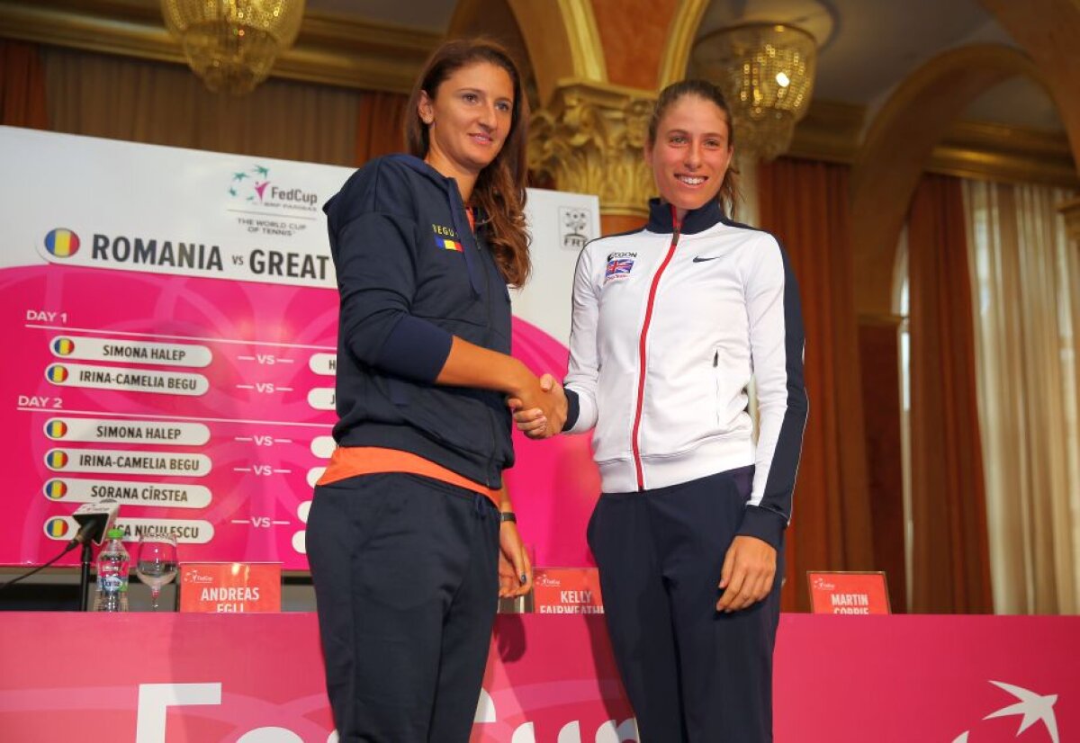 FOTO A avut loc tragerea la sorți pentru Fed Cup » Simona Halep deschide meciul cu Marea Britanie: "Am un avantaj"