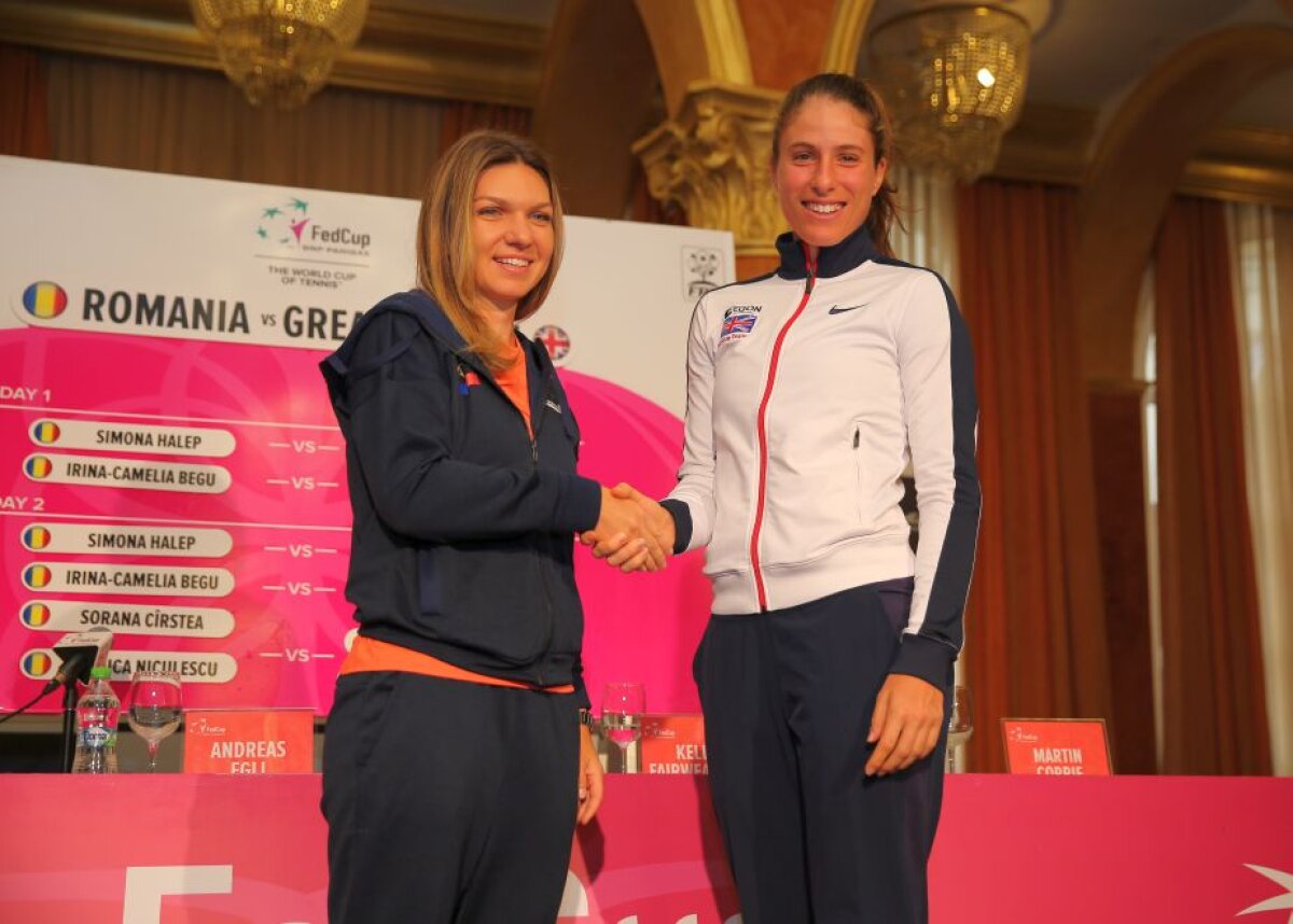 FOTO A avut loc tragerea la sorți pentru Fed Cup » Simona Halep deschide meciul cu Marea Britanie: "Am un avantaj"