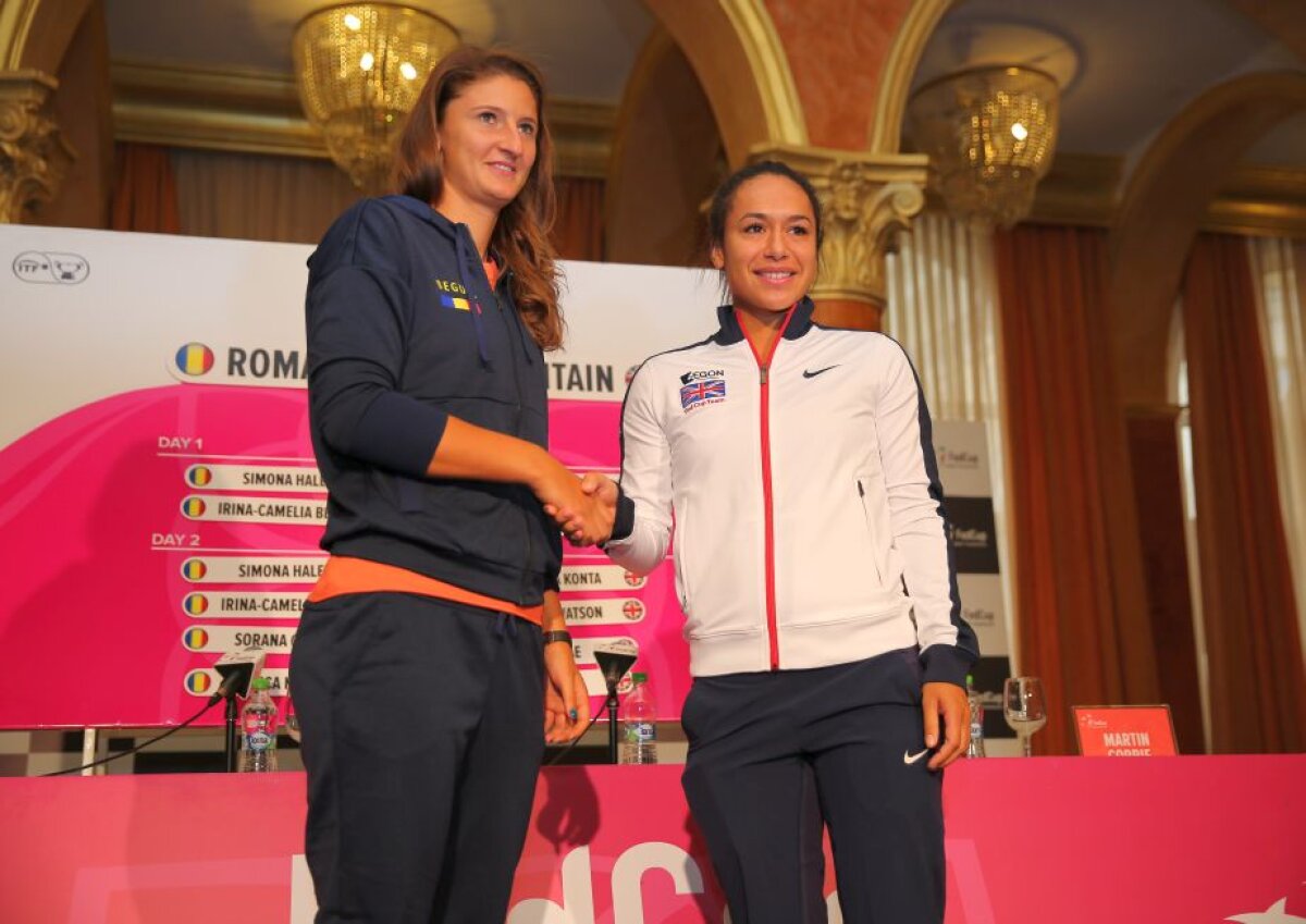 FOTO A avut loc tragerea la sorți pentru Fed Cup » Simona Halep deschide meciul cu Marea Britanie: "Am un avantaj"