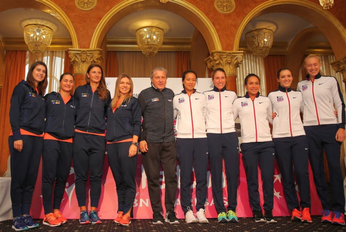 FOTO A avut loc tragerea la sorți pentru Fed Cup » Simona Halep deschide meciul cu Marea Britanie: "Am un avantaj"