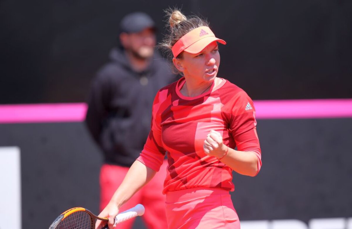 FOTO » FED Cup, România - Marea Britanie 1-1, după prima zi! Victorie pentru Halep, înfrângere pentru Cîrstea + Ilie Năstase, dat afară din arenă!