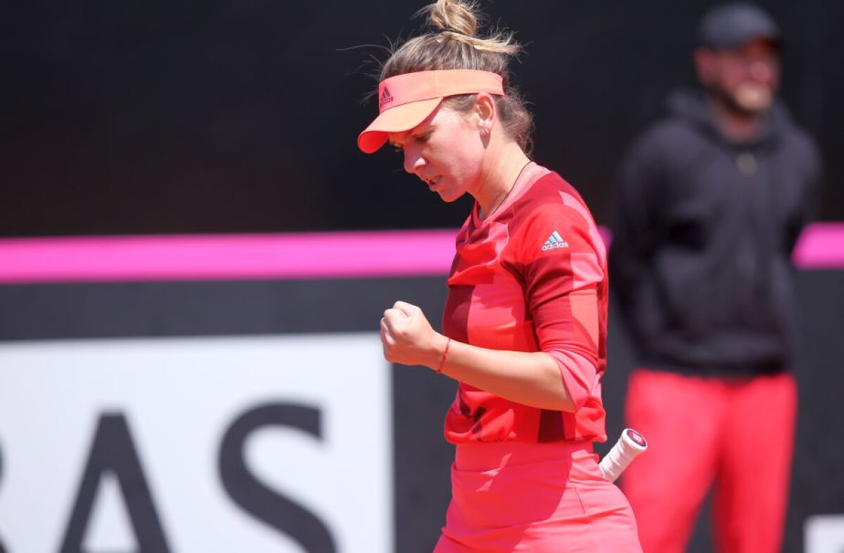 FOTO » FED Cup, România - Marea Britanie 1-1, după prima zi! Victorie pentru Halep, înfrângere pentru Cîrstea + Ilie Năstase, dat afară din arenă!
