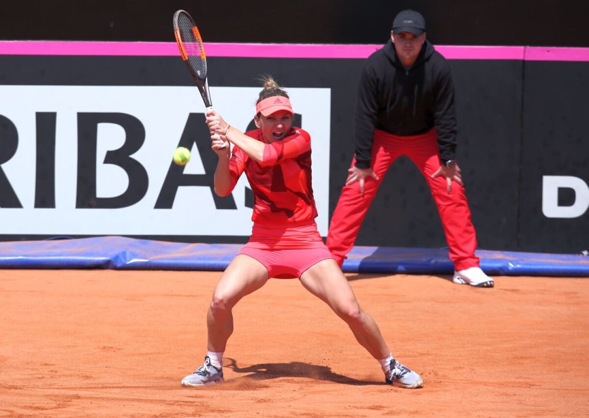 FOTO » FED Cup, România - Marea Britanie 1-1, după prima zi! Victorie pentru Halep, înfrângere pentru Cîrstea + Ilie Năstase, dat afară din arenă!