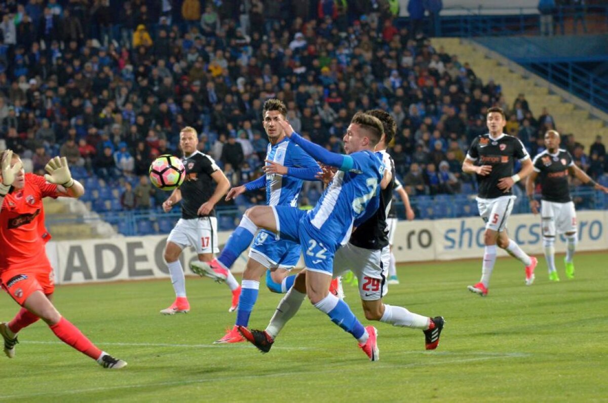 VIDEO + FOTO Dramatism la Severin! Dinamo, egalată de Craiova în prelungiri și are șanse tot mai mici la titlu 