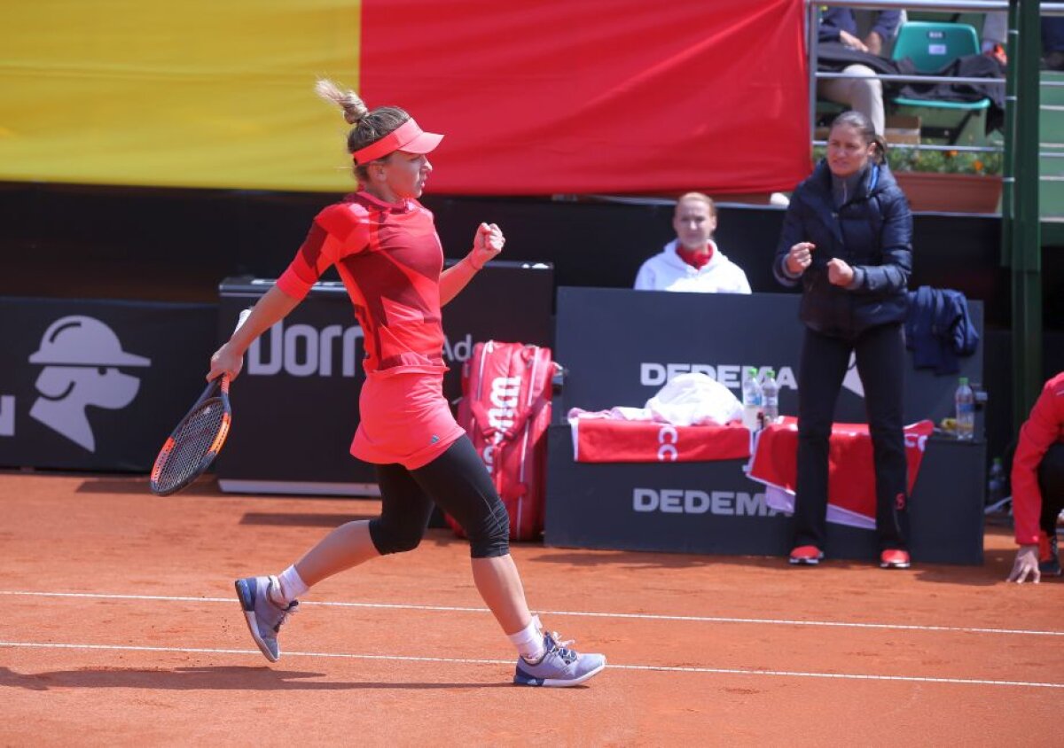 FOTO Simona Halep și Irina Begu le-au învins pe Johanna Konta și Heather Watson! România se menține în Grupa Mondială II » Ce s-a întâmplat în meciul de dublu