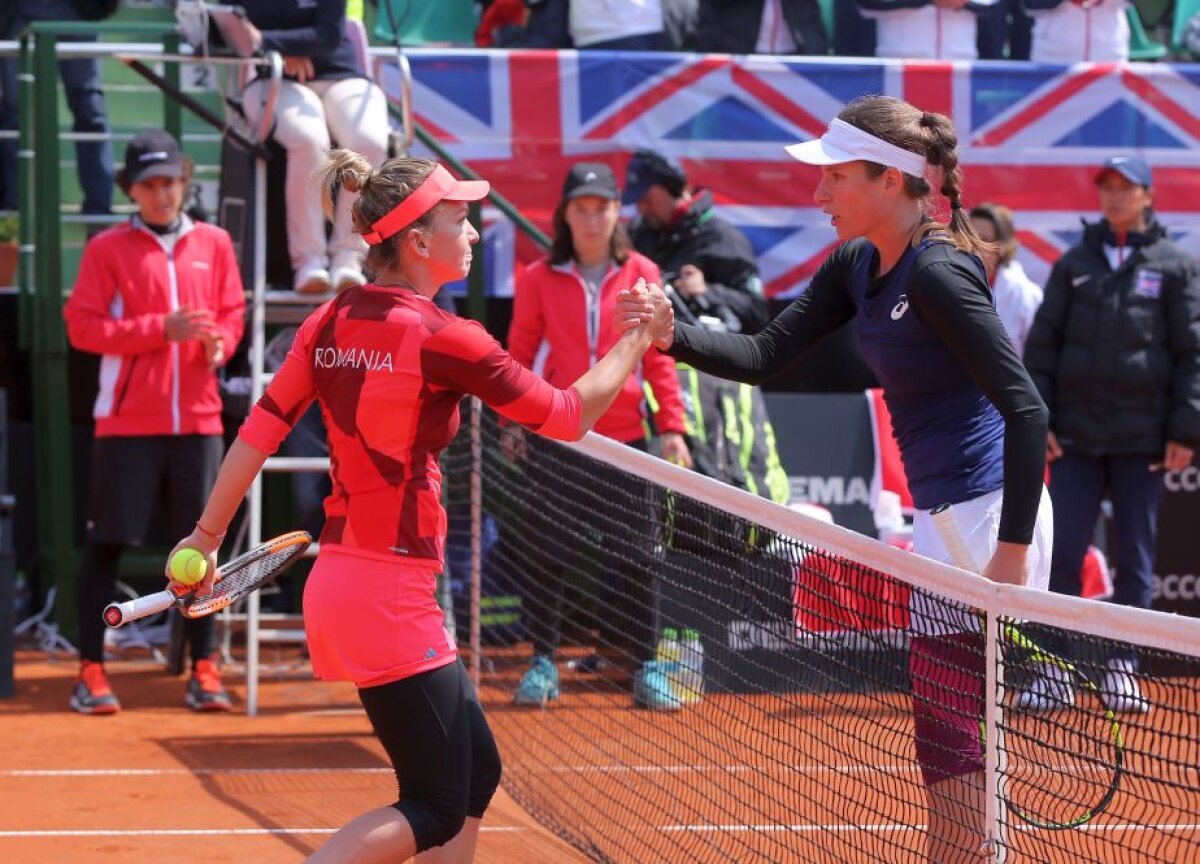 FOTO Simona Halep și Irina Begu le-au învins pe Johanna Konta și Heather Watson! România se menține în Grupa Mondială II » Ce s-a întâmplat în meciul de dublu