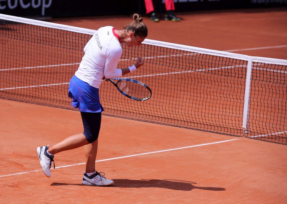 FOTO Simona Halep și Irina Begu le-au învins pe Johanna Konta și Heather Watson! România se menține în Grupa Mondială II » Ce s-a întâmplat în meciul de dublu