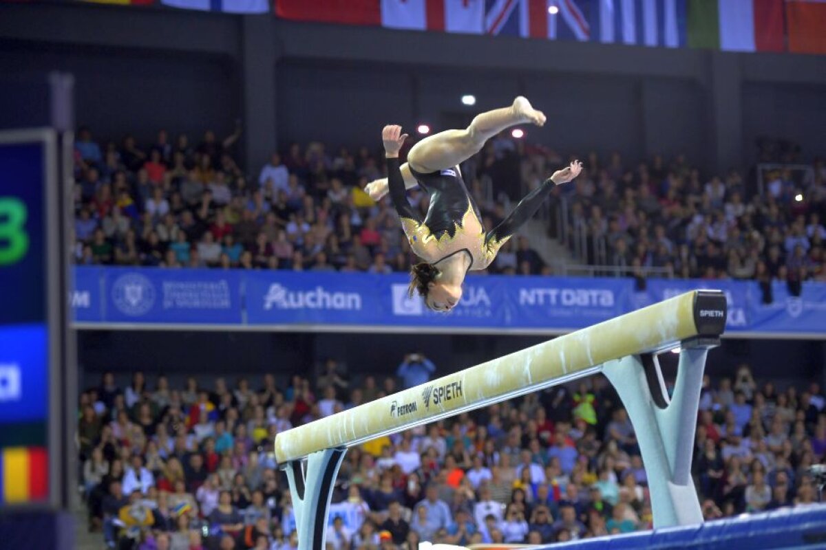 GALERIE FOTO Performanță ISTORICĂ pentru Cătălina Ponor! Aur la bârnă și record absolut în istoria acestui aparat » Bronz și pentru Larisa Iordache 