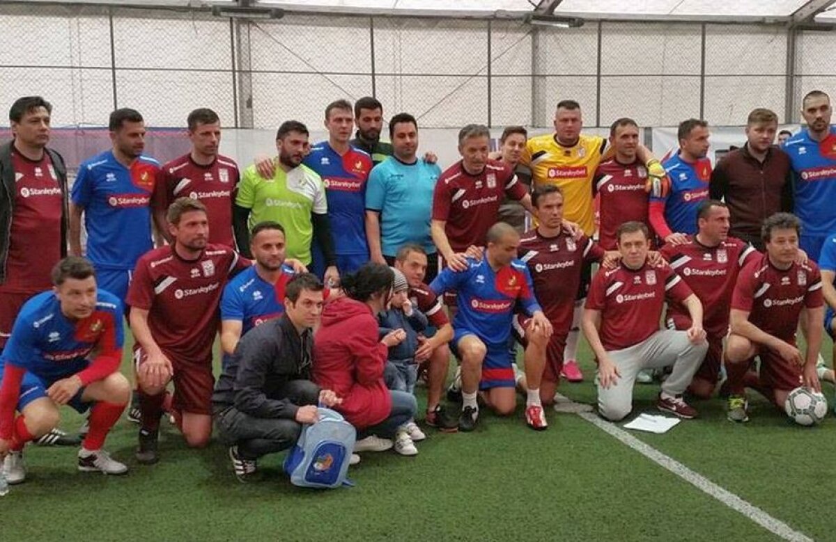 FOTO+VIDEO Spectacol ca în vremurile bune » Meci caritabil între echipele Rapid Old Boys și Steaua 2006