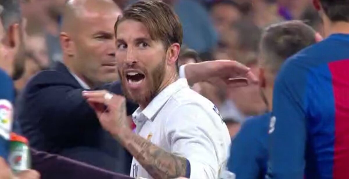 FOTO Un nou conflict Ramos - Pique » Gestul provocator al căpitanului Realului și reacția rivalului: "O să-i pară rău!"