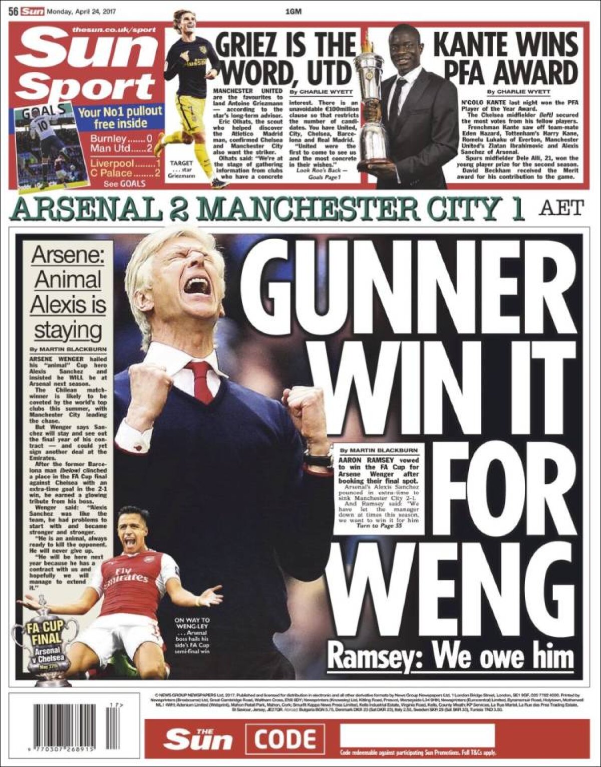 Ce scriu azi ziarele de sport din lume (24 aprilie 2017)