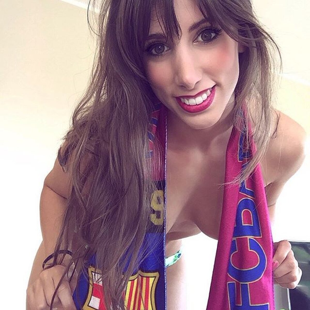 FOTO Vibrează pentru Barcelona! Cea mai focoasă fană a catalanilor a făcut spectacol după victoria cu Real