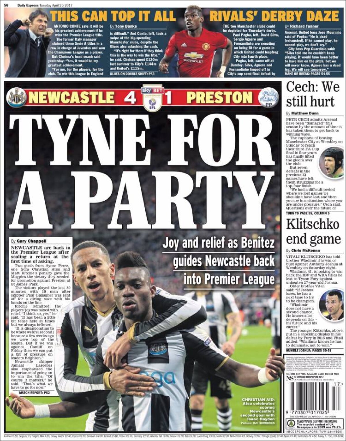 Ce scriu azi ziarele de sport din lume (25 aprilie 2017)