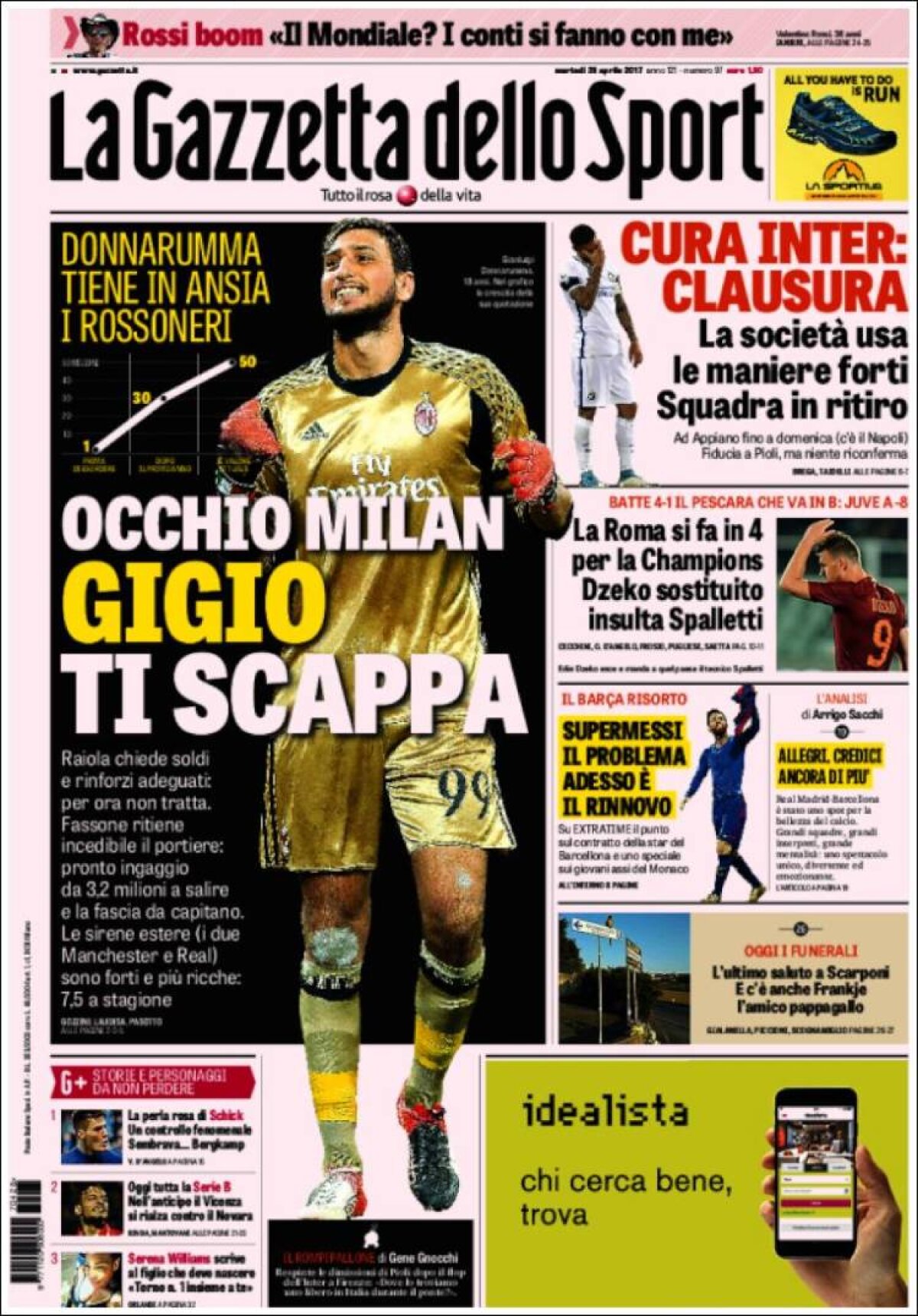 Ce scriu azi ziarele de sport din lume (25 aprilie 2017)