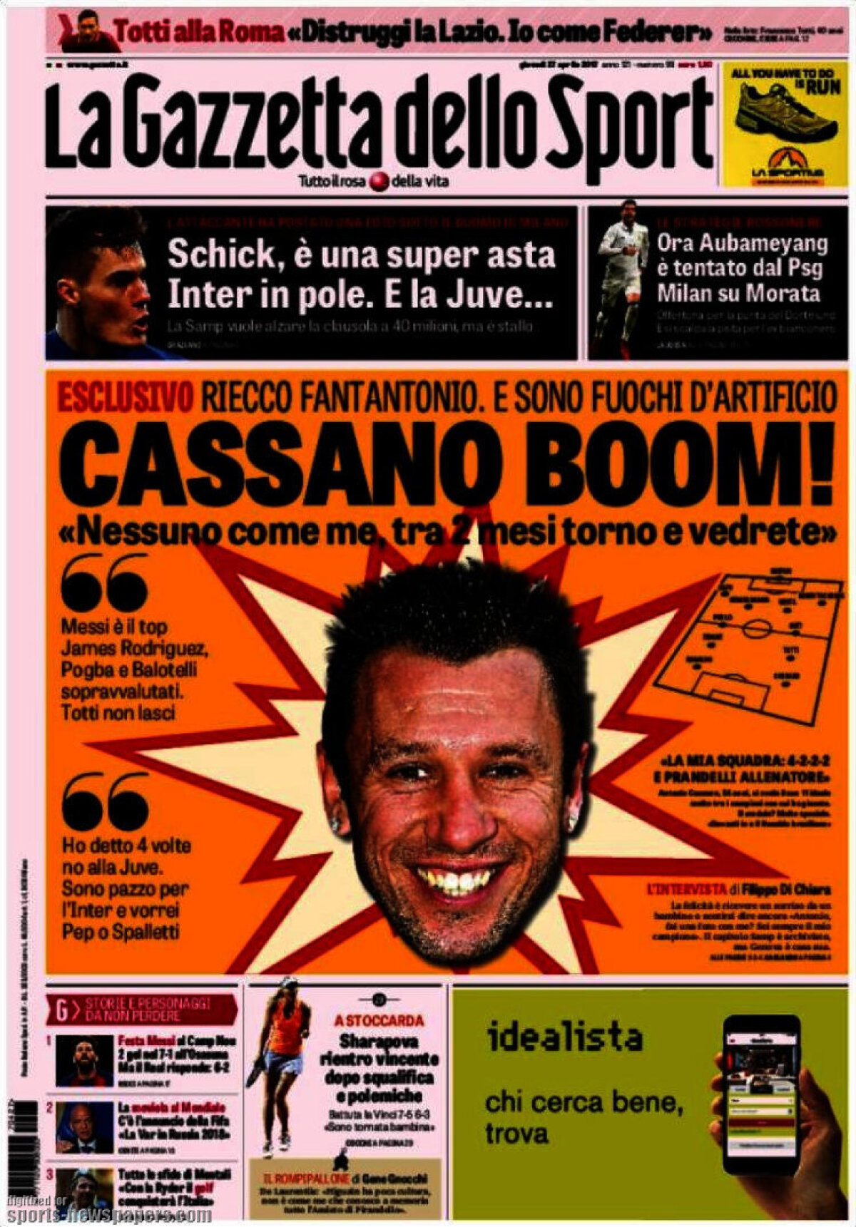 Ce scriu azi ziarele de sport din lume (27 aprilie 2017)