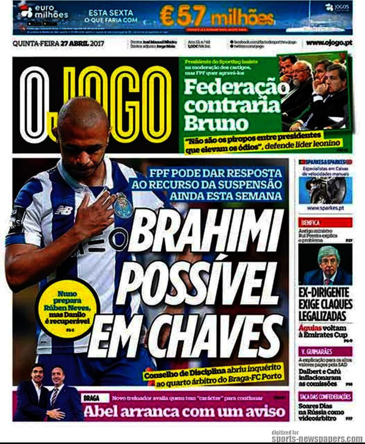 Ce scriu azi ziarele de sport din lume (27 aprilie 2017)