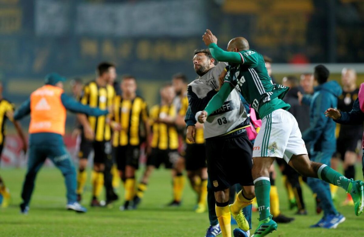 VIDEO + FOTO Violențe cum nu s-au mai văzut! S-au bătut și pe teren, și în tribune, în Copa Libertadores » Melo și-a lovit un rival