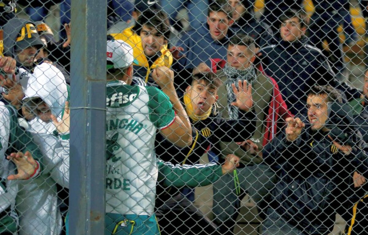 VIDEO + FOTO Violențe cum nu s-au mai văzut! S-au bătut și pe teren, și în tribune, în Copa Libertadores » Melo și-a lovit un rival