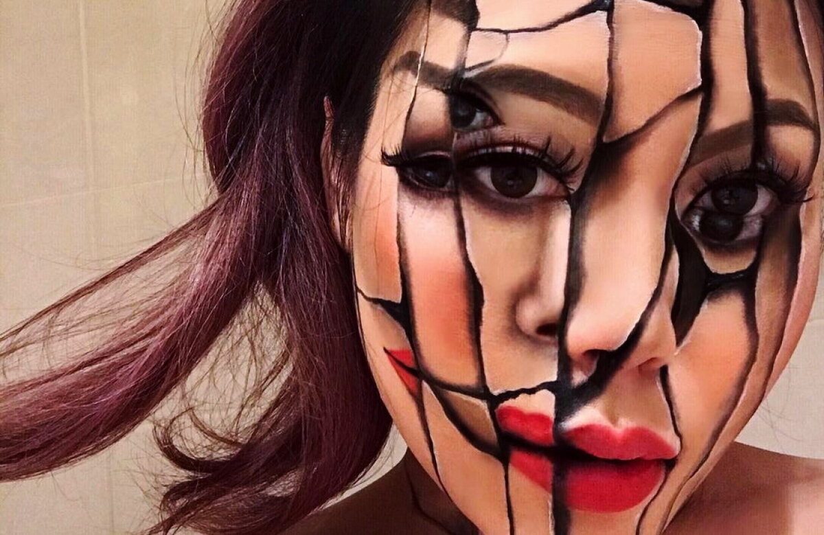 VIDEO Make-up artista care a uimit lumea cu iluziile sale optice