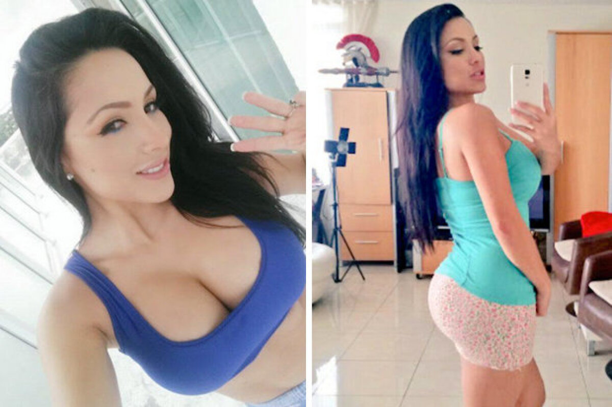 FOTO A pierdut Clasico și pariul » Modelul Jeinny Lizarazo se aruncă din avion!