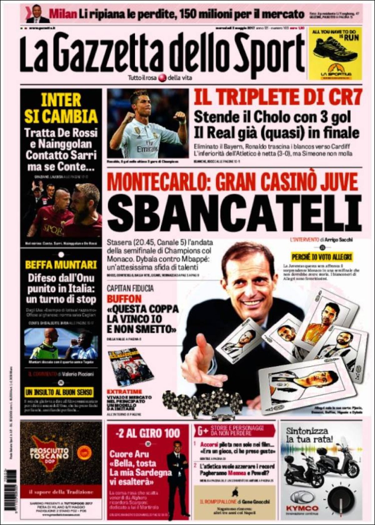 Ce scriu azi ziarele de sport din lume (3 mai 2017)