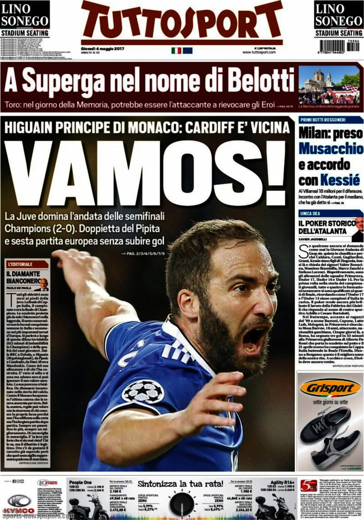 Ce scriu azi ziarele de sport din lume (4 mai 2017)