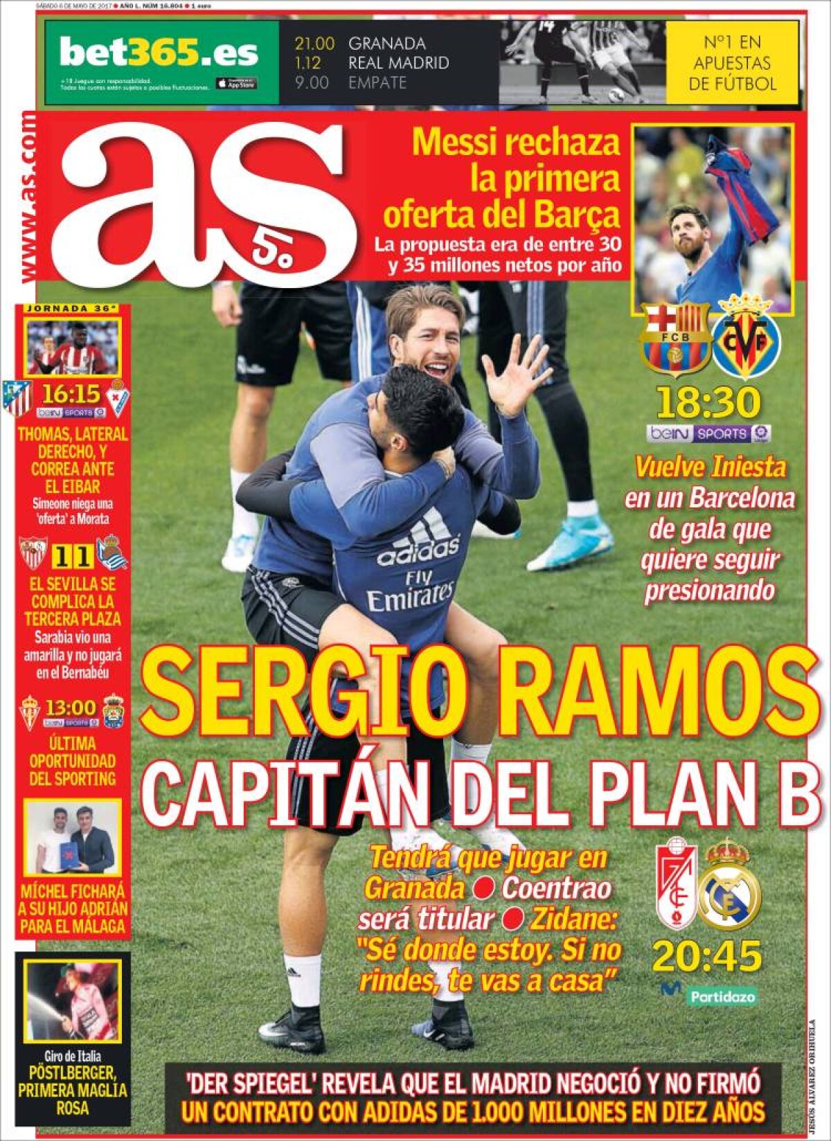 Ce scriu azi ziarele de sport din lume (6 mai 2017)