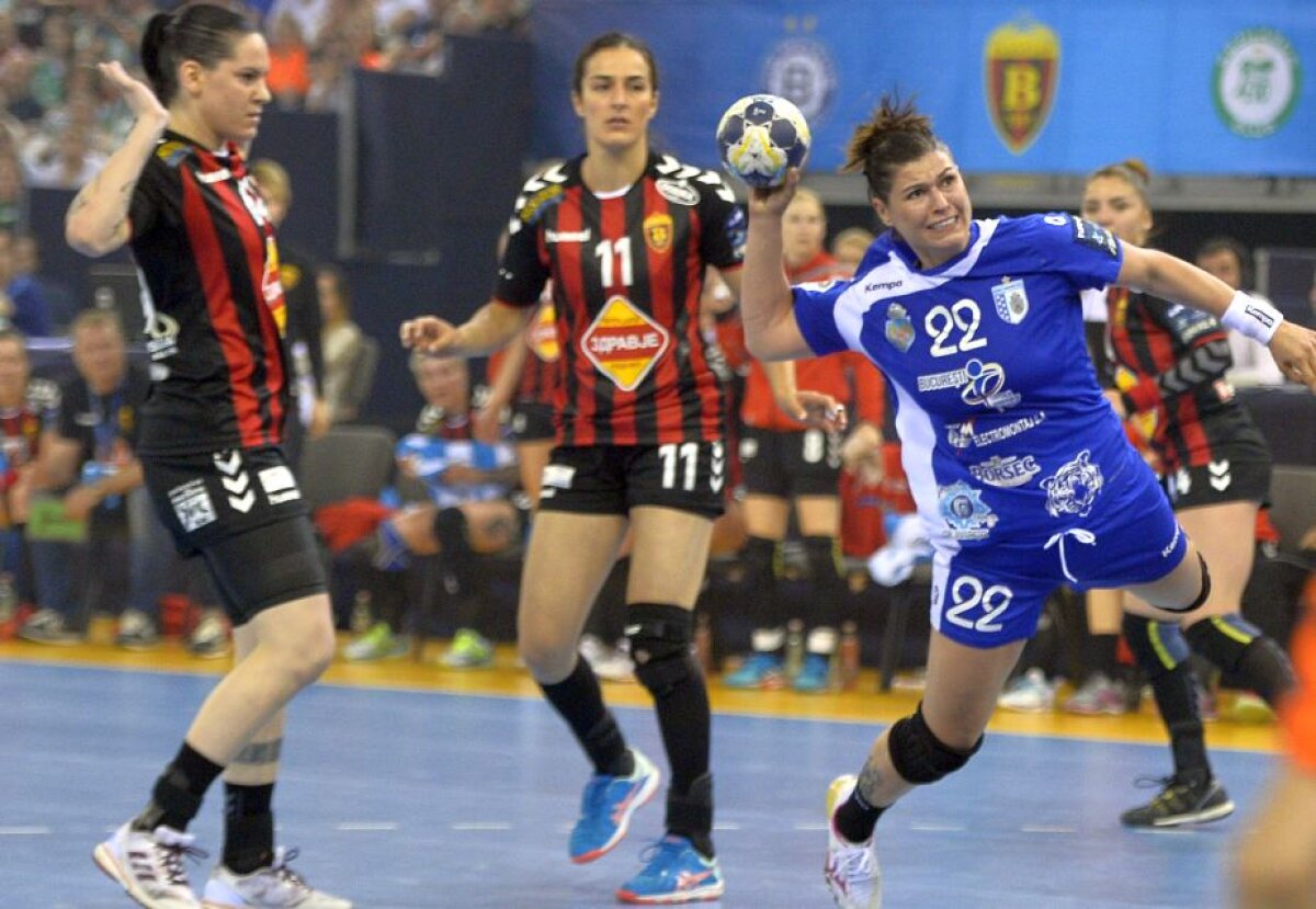 GALERIE FOTO Rătăcite pe teren » CSM pierde în semifinalele Ligii, cu Vardar, într-un meci în care nu a avut nicio șansă! Când e finala mică, împotriva lui Buducnost