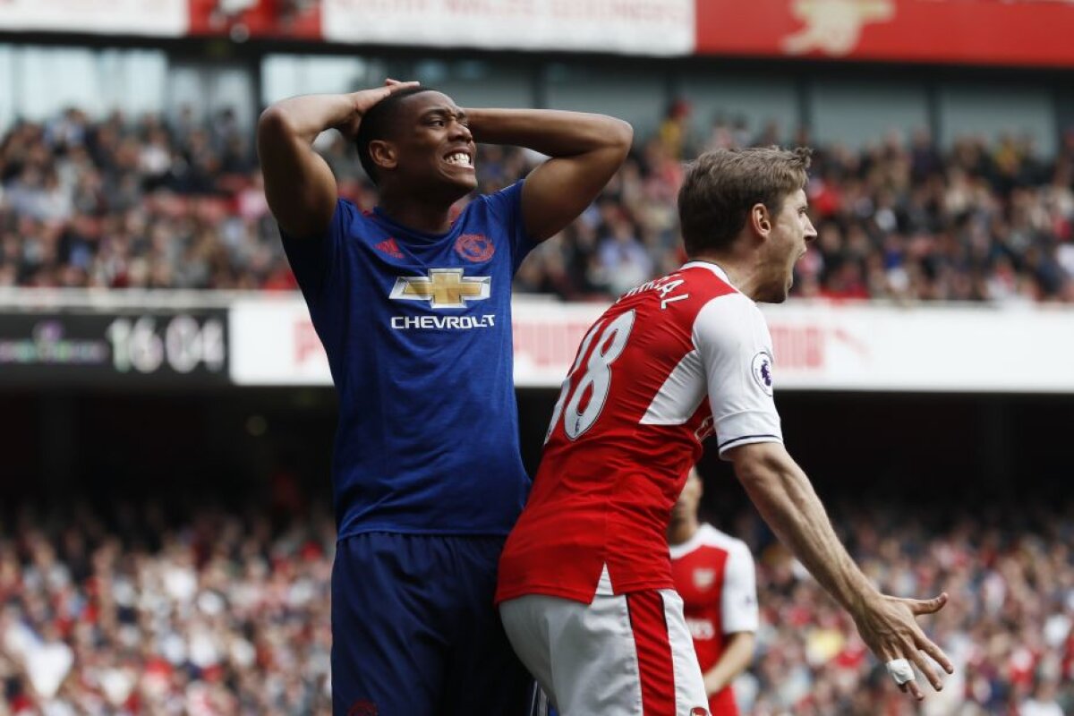 VIDEO + FOTO United a cedat pe Emirates cu Arsenal: prima înfrângere după 25 de meciuri pentru Mourinho! 