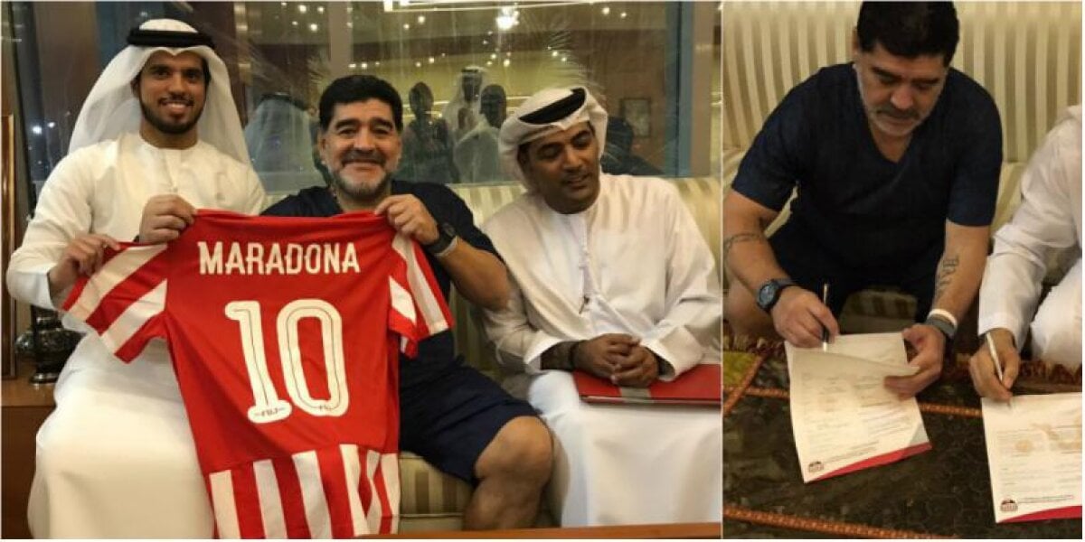 FOTO Nu e glumă: Maradona, noul antrenor al lui "Nilă" Costea! 