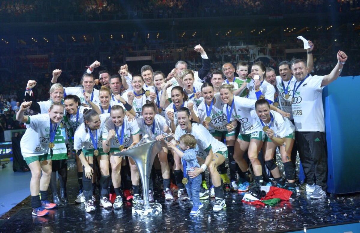 FOTO Budapesta în sărbătoare: Gyor câștigă Liga Campionilor după o finală dramatică cu Vardar Skopje, decisă în prelungiri!