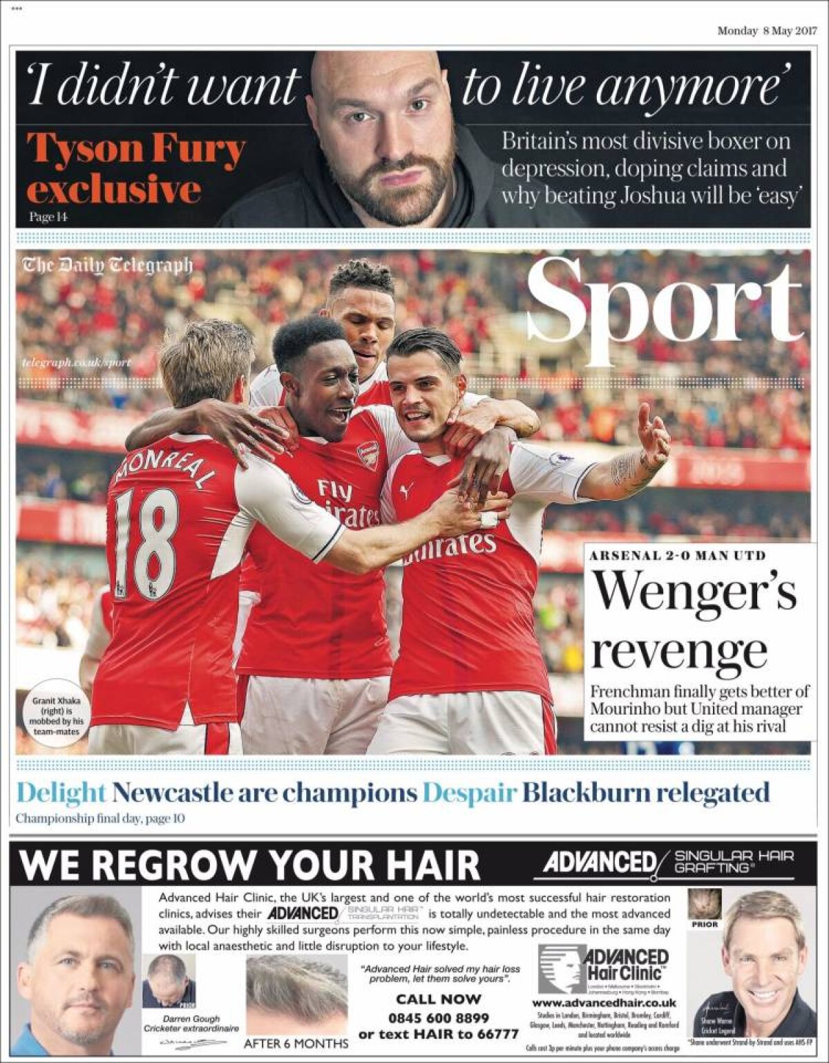 Ce scriu azi ziarele de sport din lume (8 mai 2017)