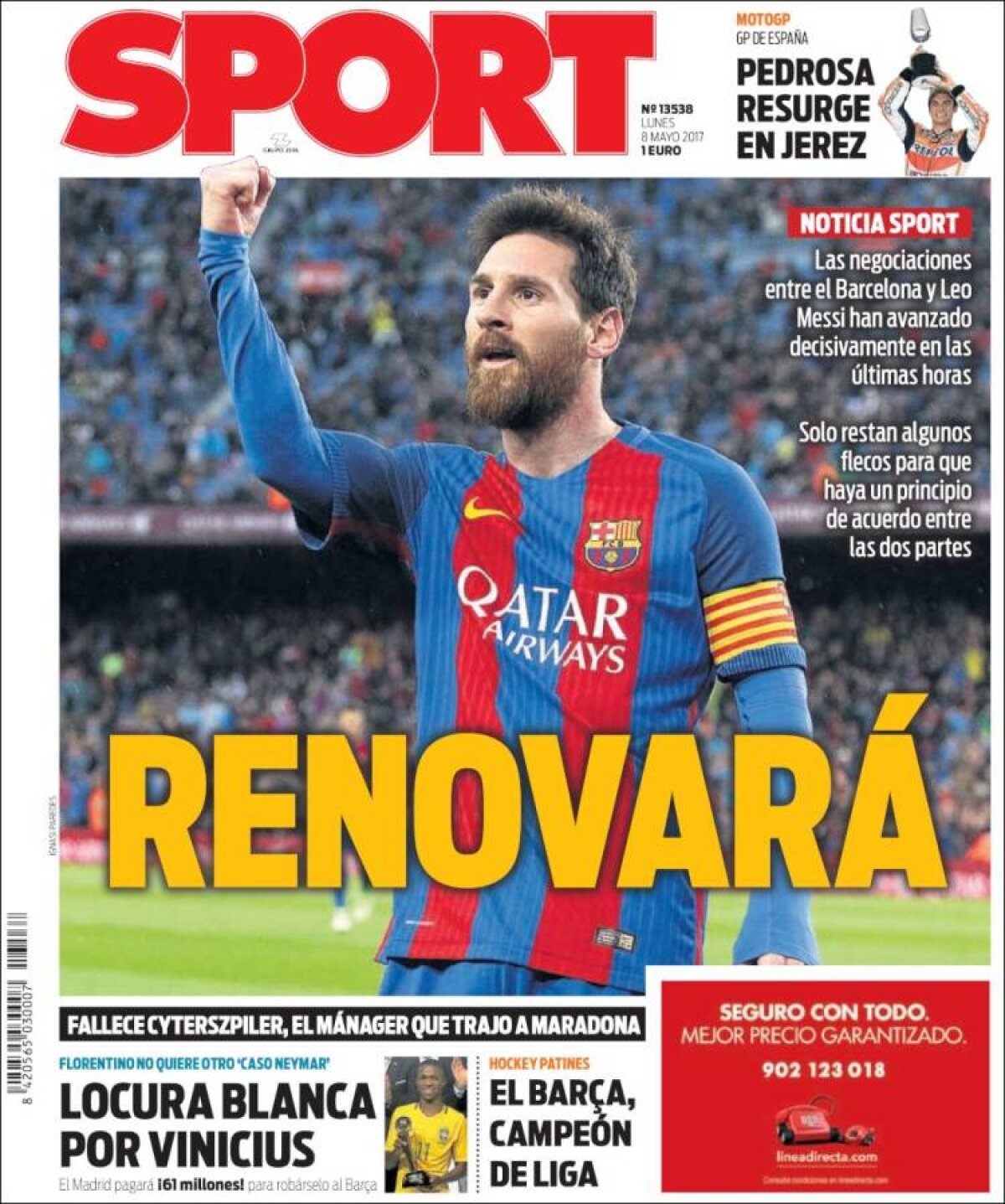 Ce scriu azi ziarele de sport din lume (8 mai 2017)