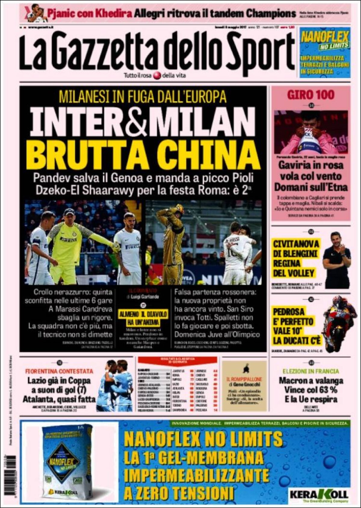 Ce scriu azi ziarele de sport din lume (8 mai 2017)