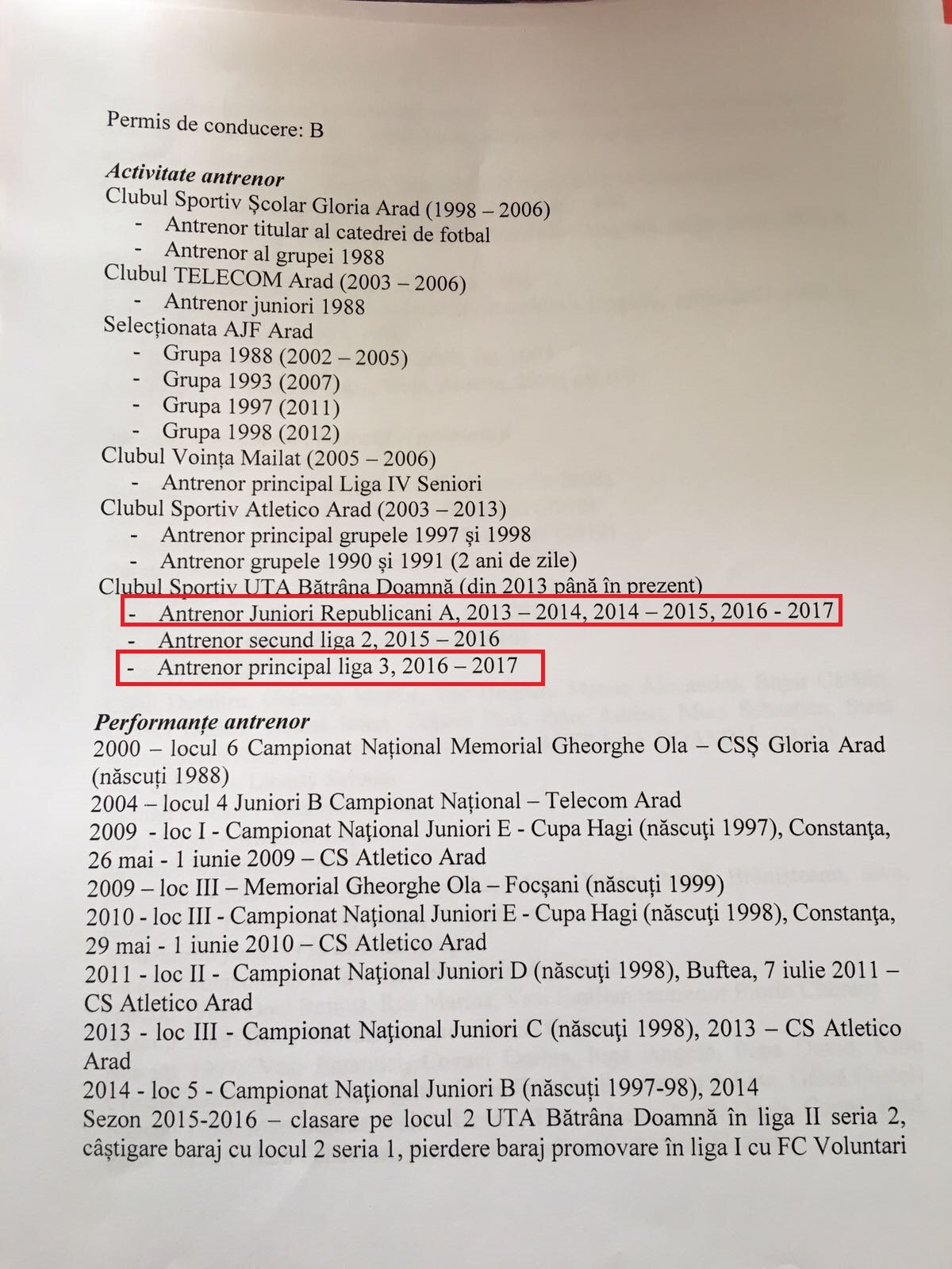 EXCLUSIV FOTO // Cine ne antrenează? CV-uri false la Școala de Antrenori a FRF! Două cazuri incredibile petrecute în instituția condusă de Burleanu + Prima reacție oficială