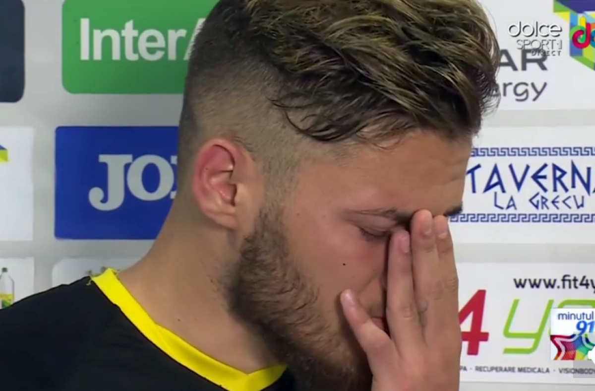 Imagini emoționante la Giurgiu » Ioniță II, distrus la finalul partidei cu FCSB: "Mi-aș fi dat cinci ani din viață, doar s-o fi încurcat pe Steaua"