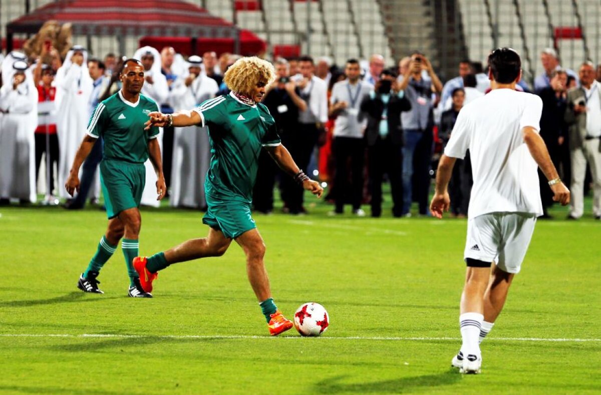 GALERIE FOTO Spectacol la FIFA Legends! Maradona, Ronaldinho și Valderrama au făcut show în Bahrein