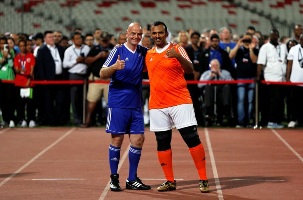 GALERIE FOTO Spectacol la FIFA Legends! Maradona, Ronaldinho și Valderrama au făcut show în Bahrein