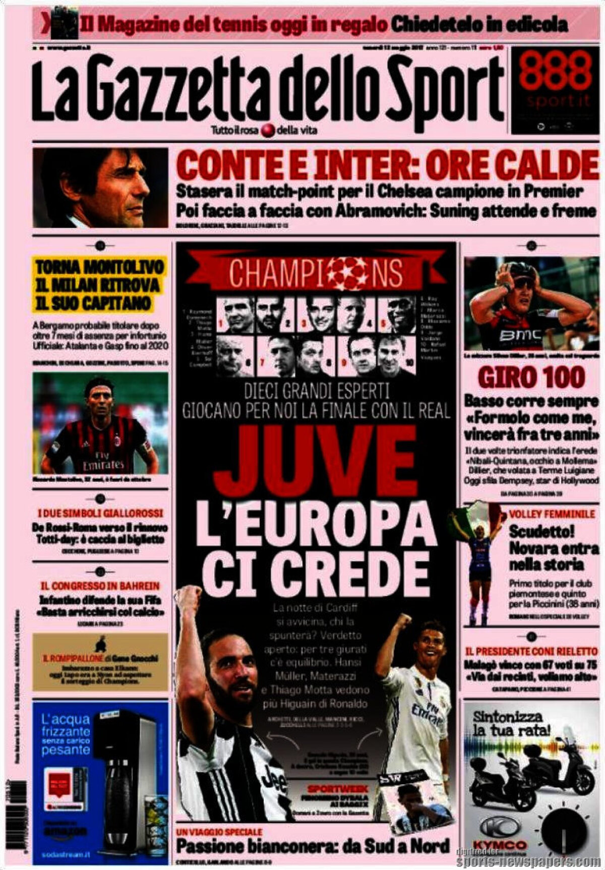 Ce scriu azi ziarele de sport din lume (12 mai 2017)