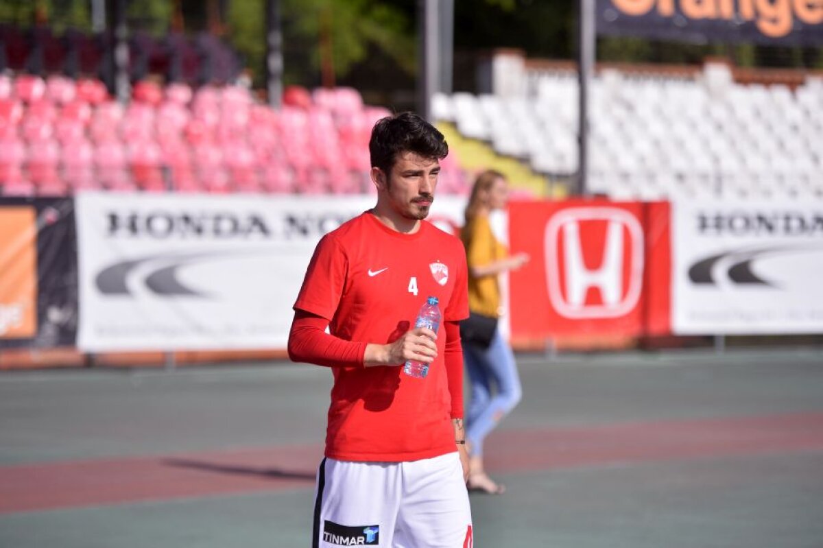 VIDEO+FOTO Omul de bază al lui Dinamo, incert pentru meciul cu Astra: "Vom vedea ce vom face"