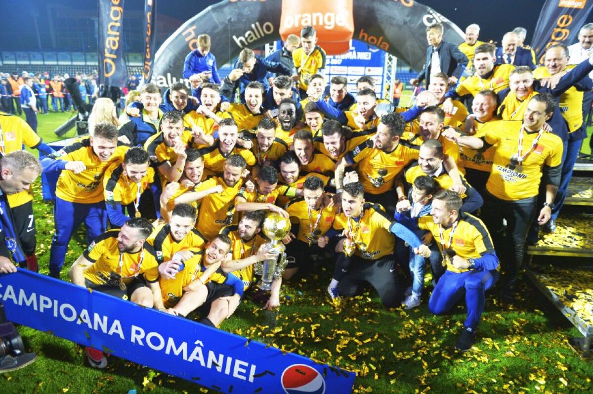 GALERIE FOTO + VIDEO Regele României! Hagi și jucătorii de la Viitorul au făcut show pe teren după ce au câștigat campionatul
