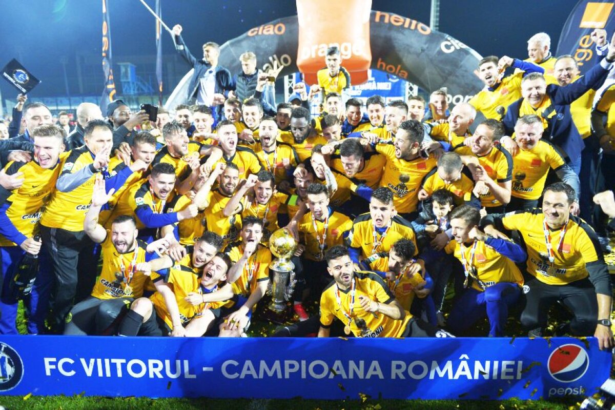 GALERIE FOTO + VIDEO Regele României! Hagi și jucătorii de la Viitorul au făcut show pe teren după ce au câștigat campionatul