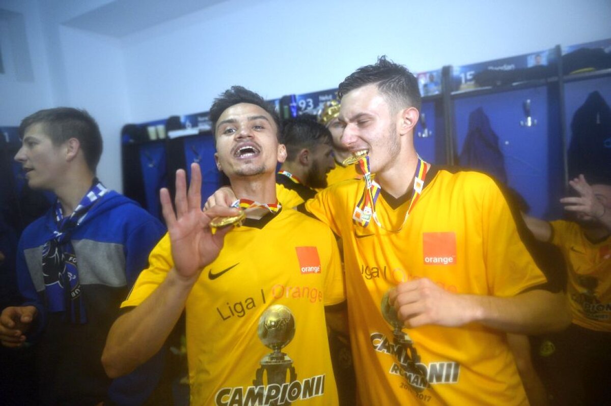 GALERIE FOTO + VIDEO Regele României! Hagi și jucătorii de la Viitorul au făcut show pe teren după ce au câștigat campionatul