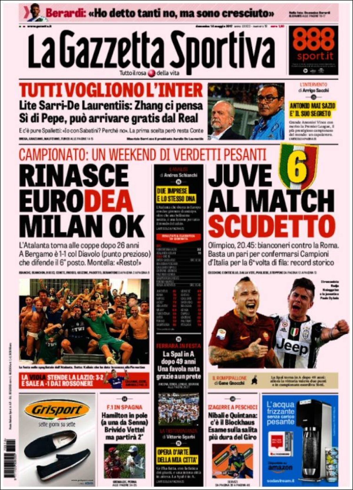 Ce scriu azi ziarele de sport din lume (14 mai 2017)