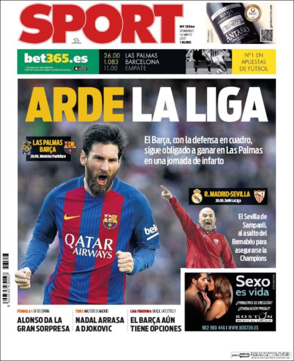 Ce scriu azi ziarele de sport din lume (14 mai 2017)