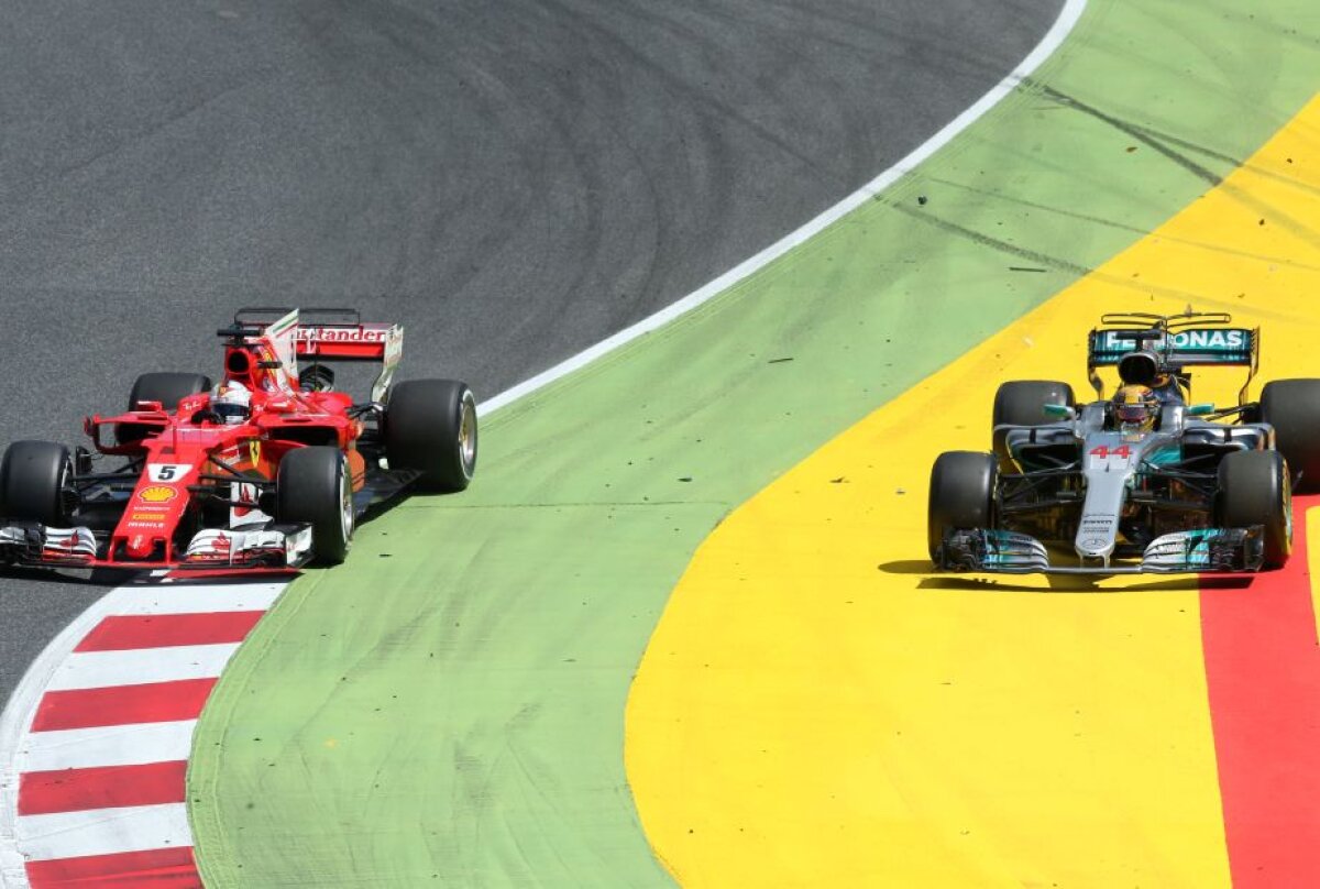 FOTO Spectacol în MP al Spaniei » Hamilton triumfă după un duel la limită cu Vettel! Cum arată clasamentul