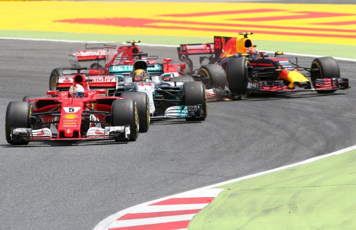 FOTO Spectacol în MP al Spaniei » Hamilton triumfă după un duel la limită cu Vettel! Cum arată clasamentul